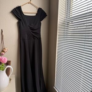black choir dress